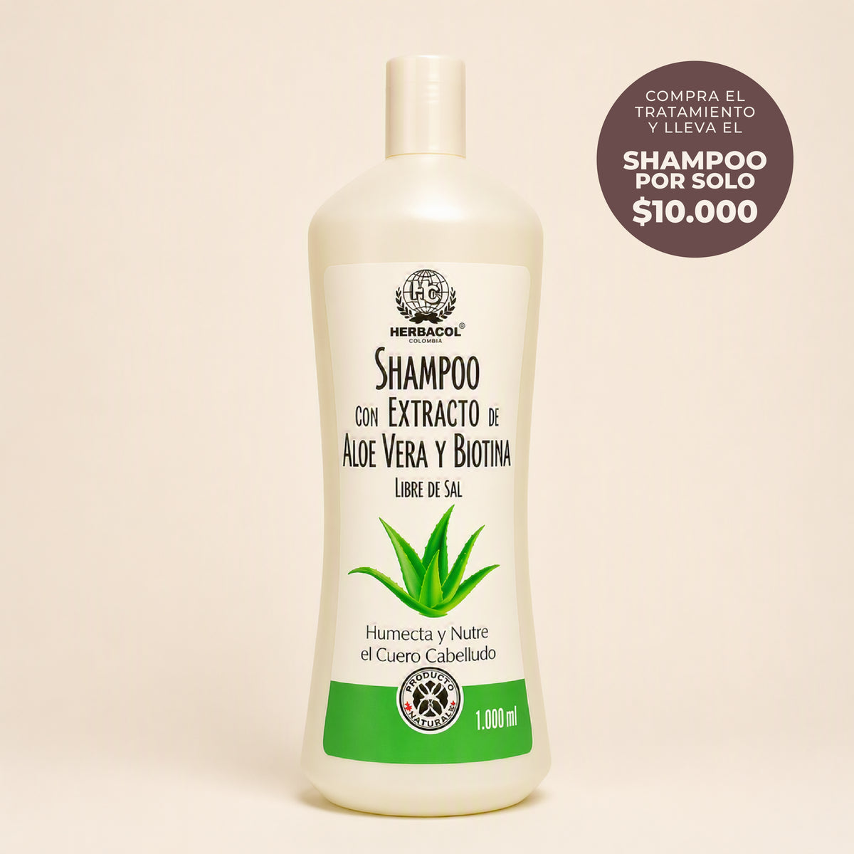 SHAMPOO ALOE VERA Y BIOTINA