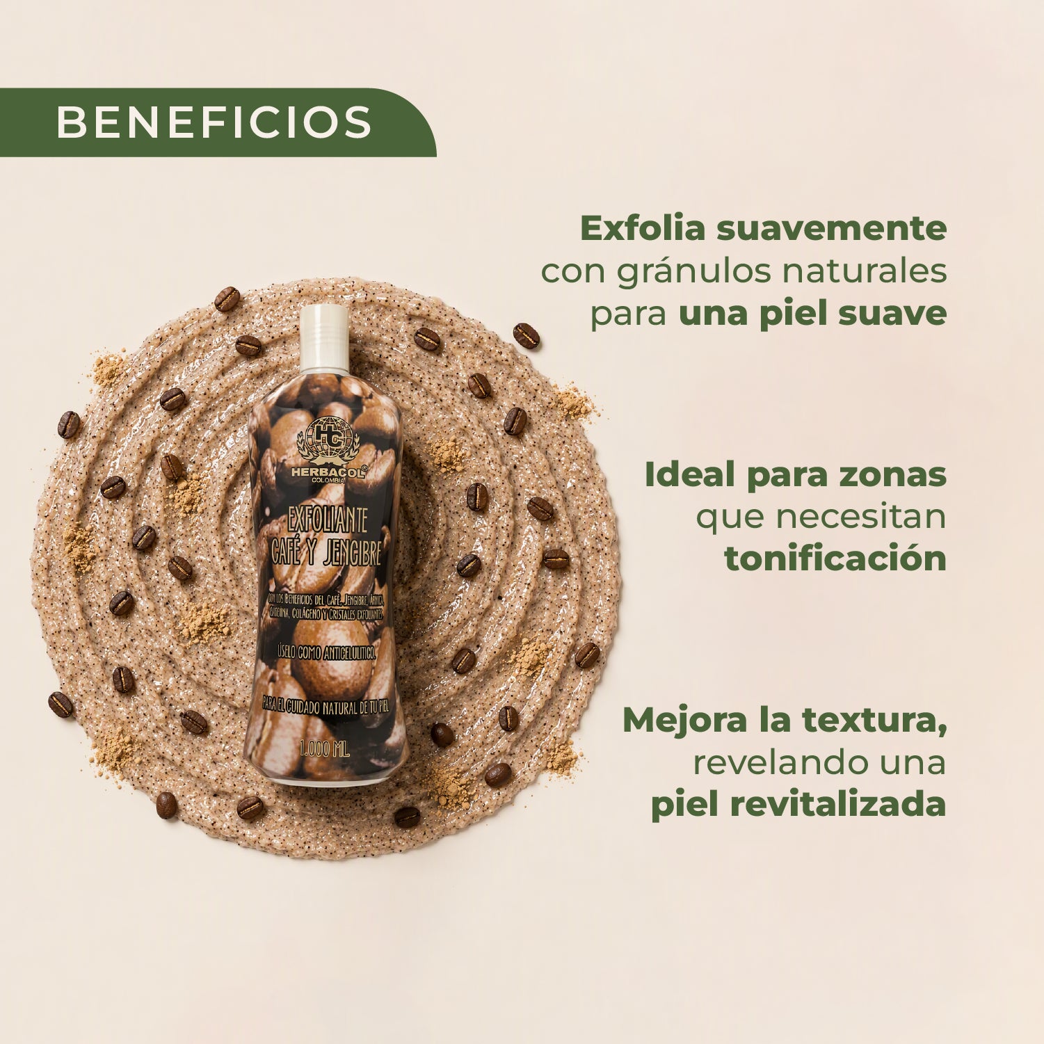 EXFOLIANTE DE CAFÉ Y JENGIBRE