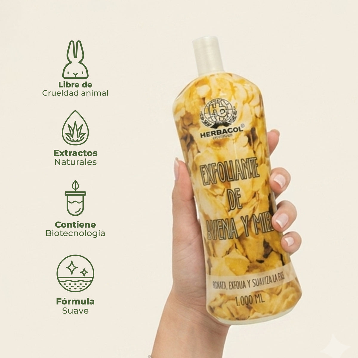 EXFOLIANTE DE AVENA Y MIEL