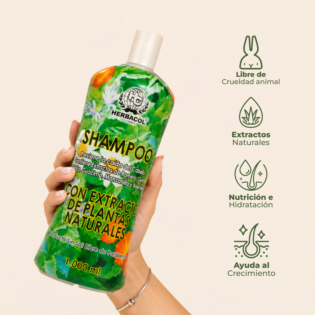 SHAMPOO CON EXTRACTO DE PLANTAS