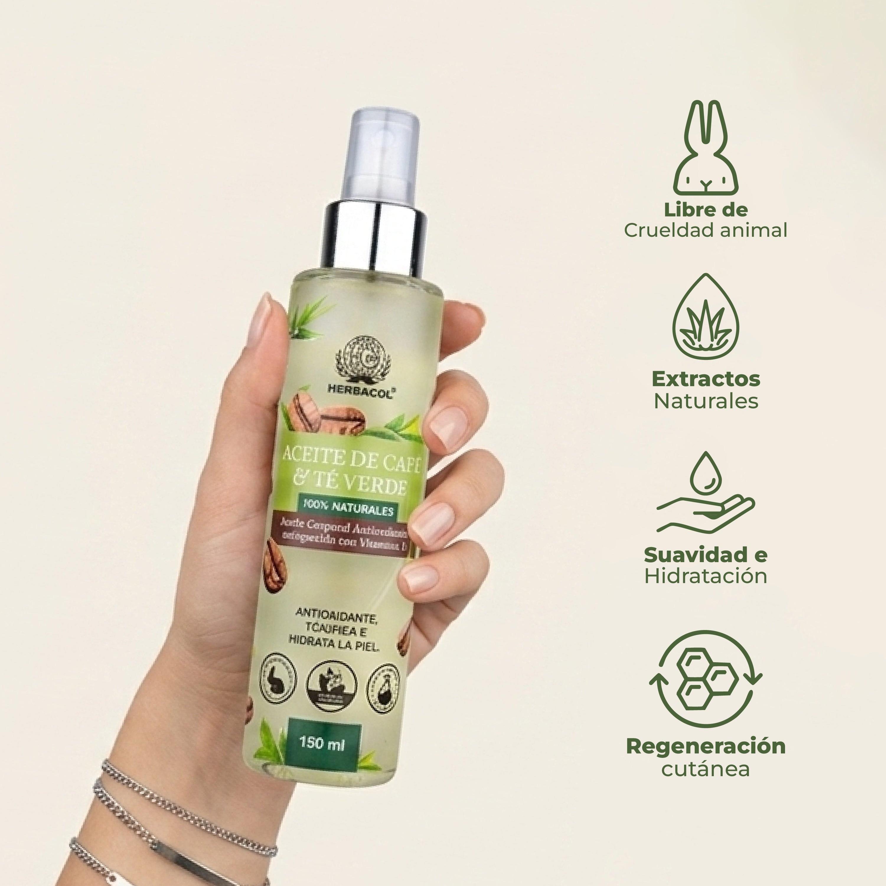 ACEITE DE CAFÉ Y TÉ VERDE