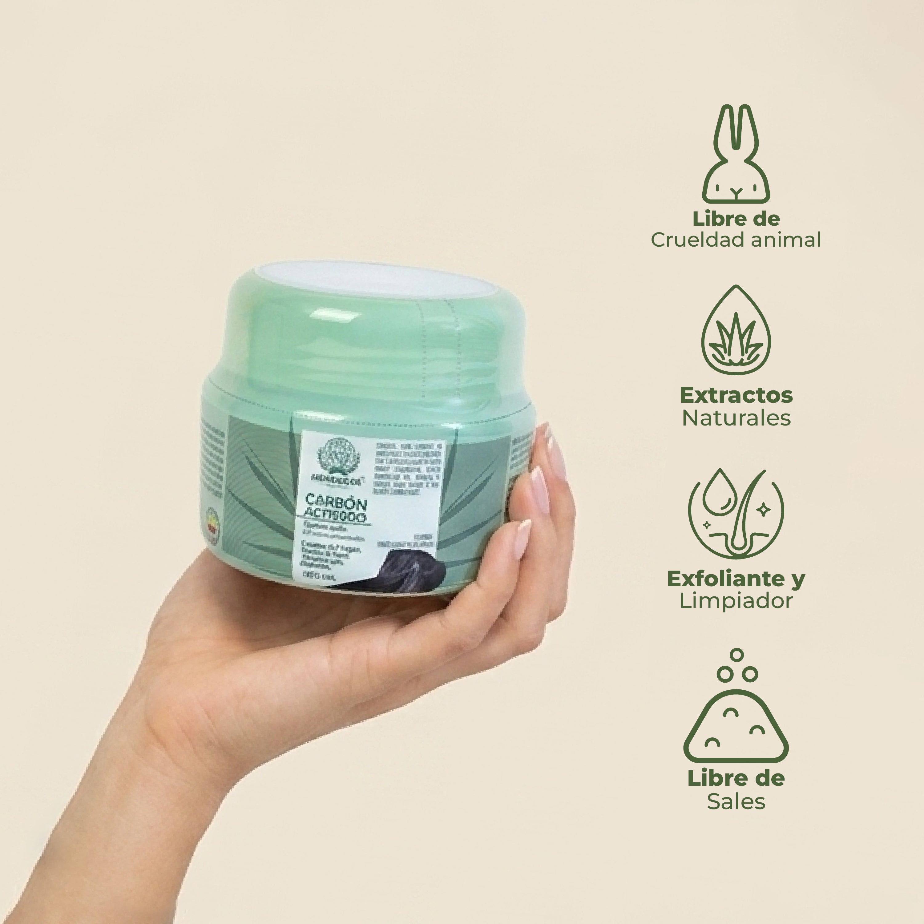 EXFOLIANTE CAPILAR DE CARBÓN ACTIVADO