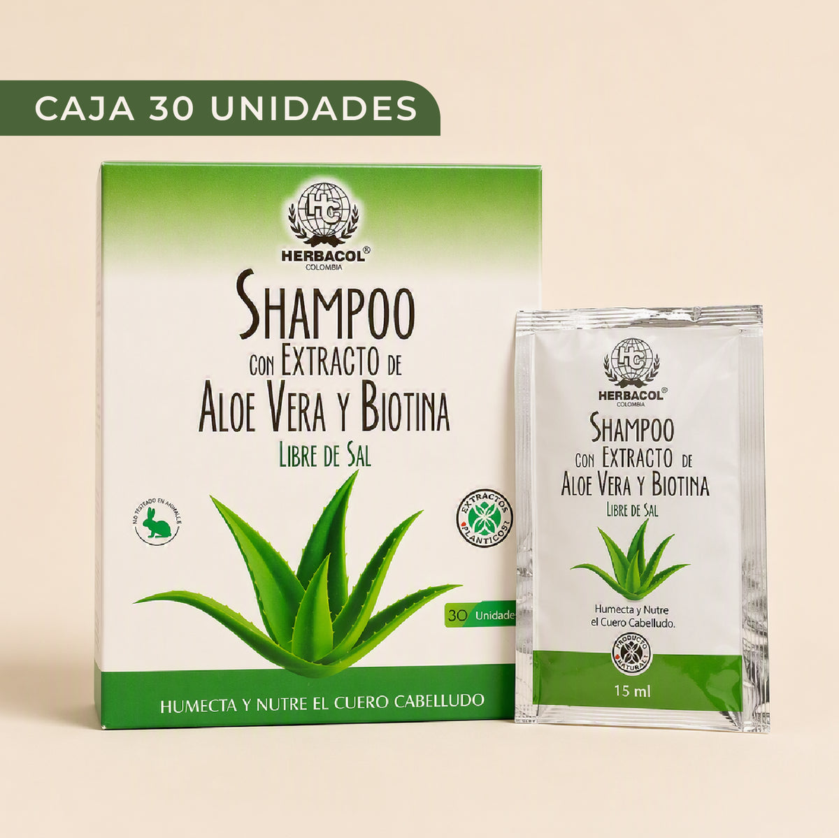 SHAMPOO ALOE VERA Y BIOTINA