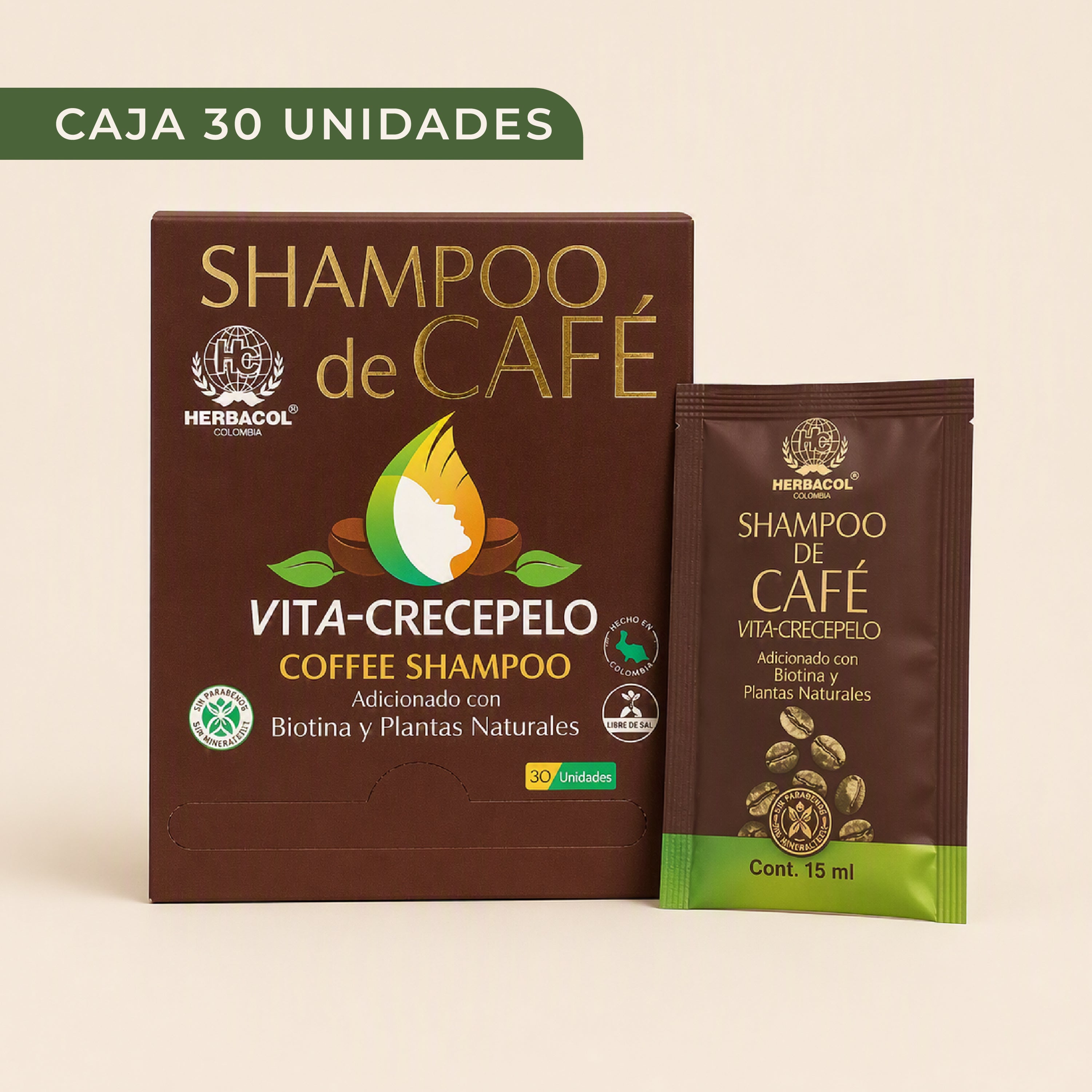SHAMPOO DE CAFÉ VITA-CRECEPELO