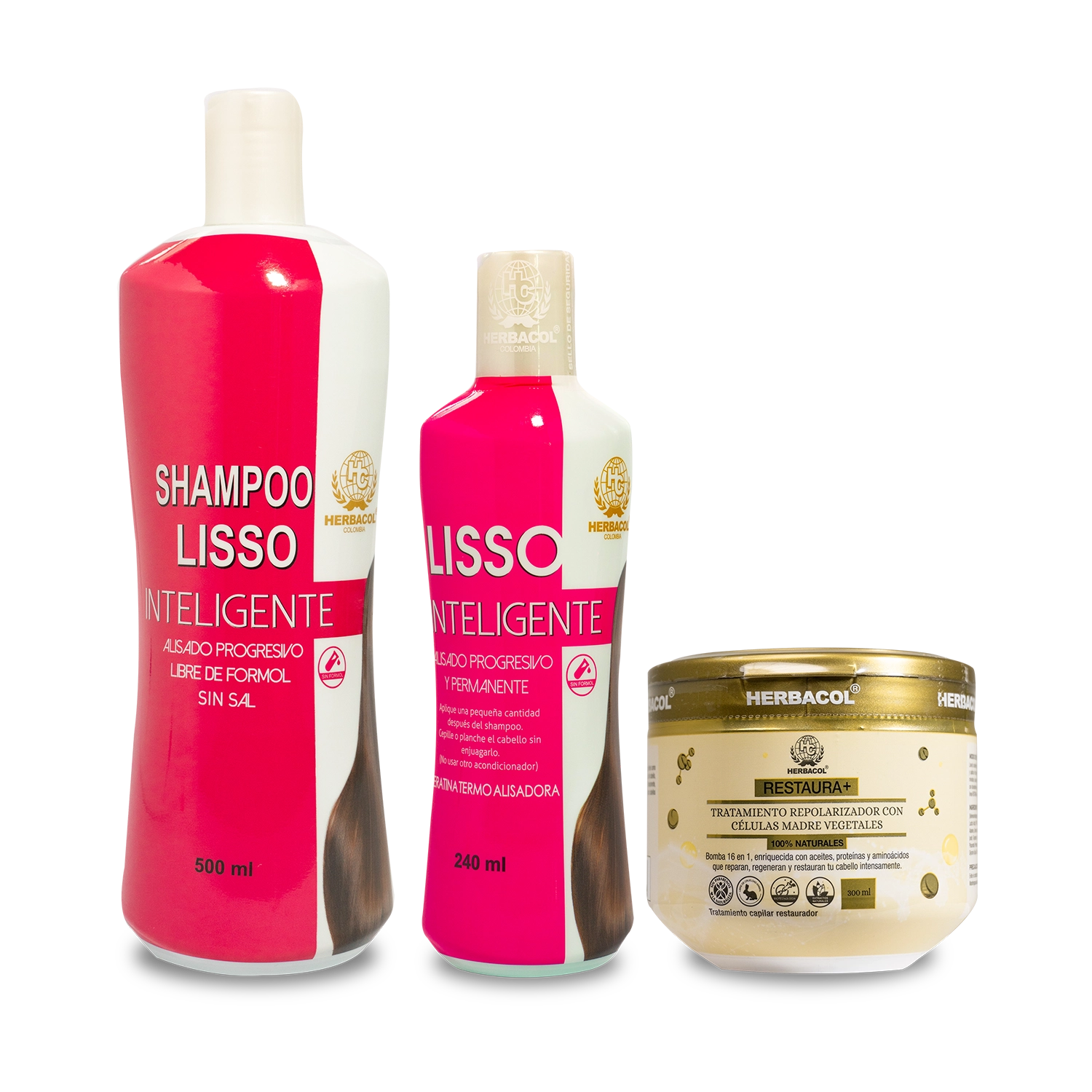 Kit ALISADO PROGRESIVO Control de Frizz y Brillo – HERBACOL