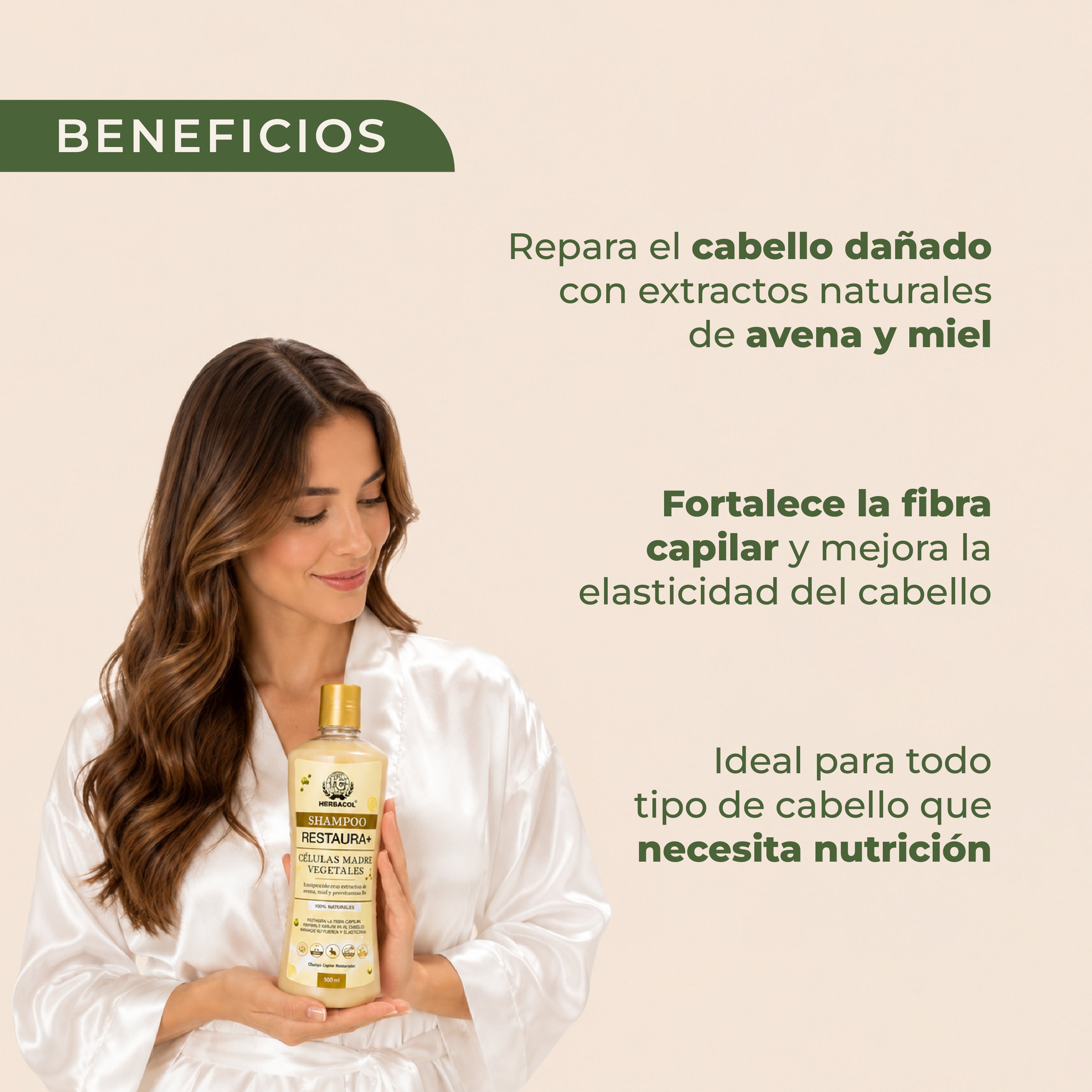 SHAMPOO CON CÉLULAS MADRE RESTAURA+