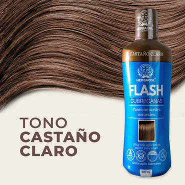 DÚO FLASH CUBRECANAS + PROTECTOR COLOR: CASTAÑO CLARO