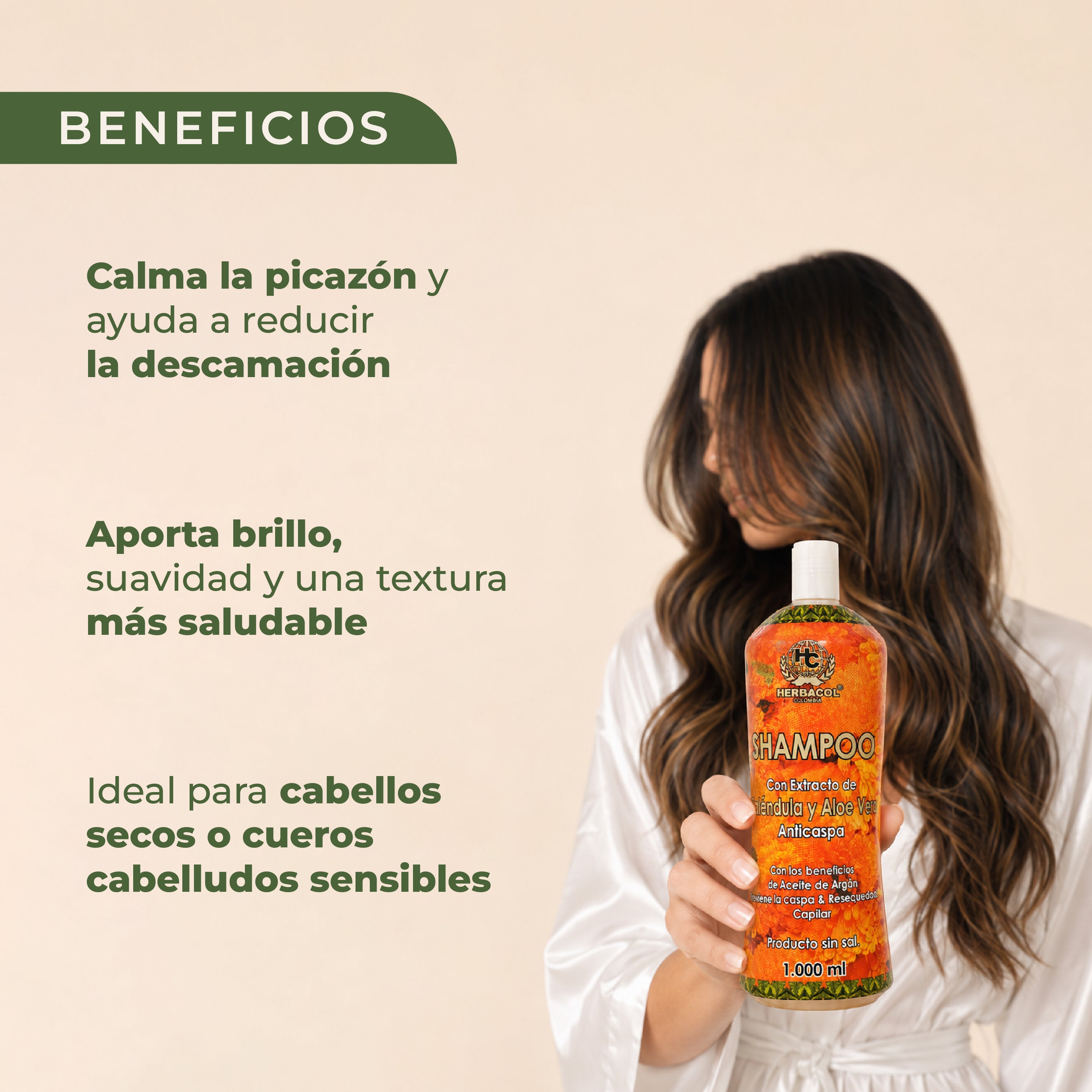SHAMPOO DE CALÉNDULA Y ALOE VERA
