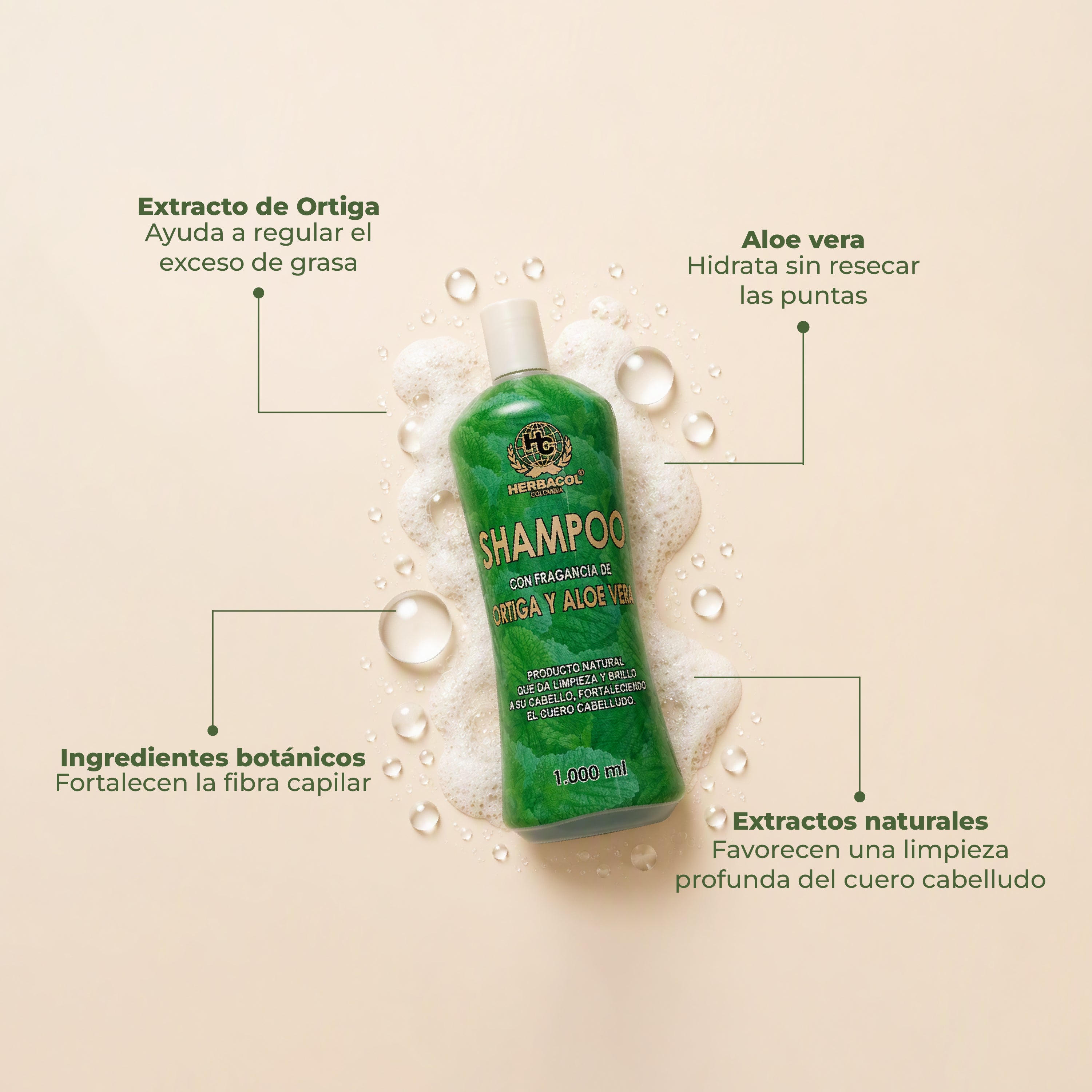 SHAMPOO DE ORTIGA Y ALOE VERA