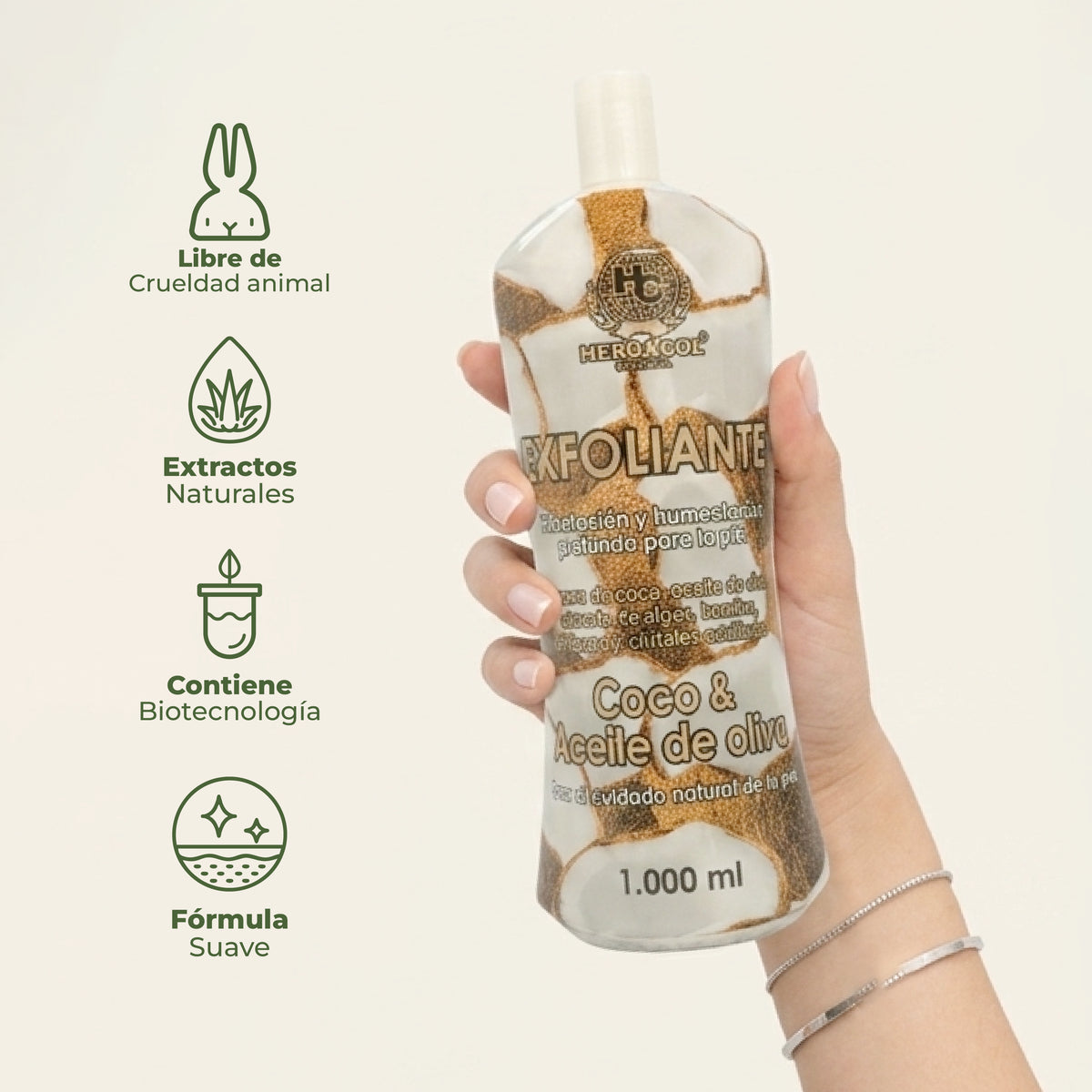 EXFOLIANTE DE COCO Y ACEITE DE OLIVA