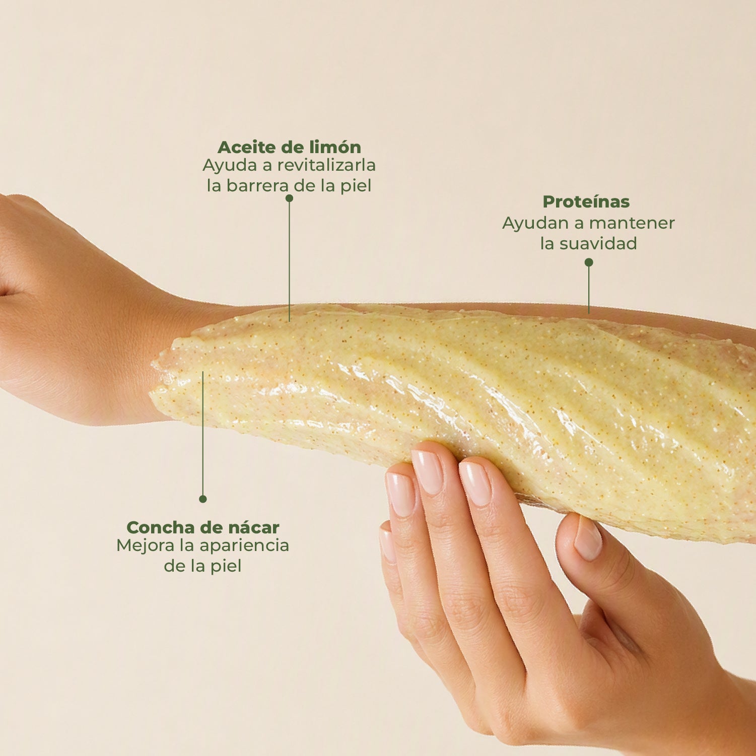 EXFOLIANTE DE LIMÓN Y CONCHA DE NÁCAR