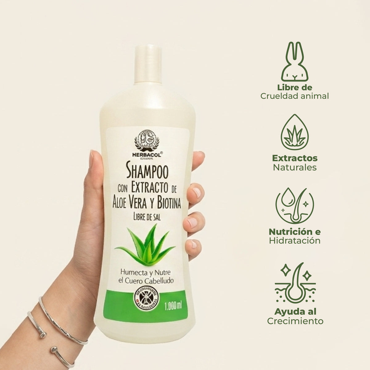 SHAMPOO ALOE VERA Y BIOTINA