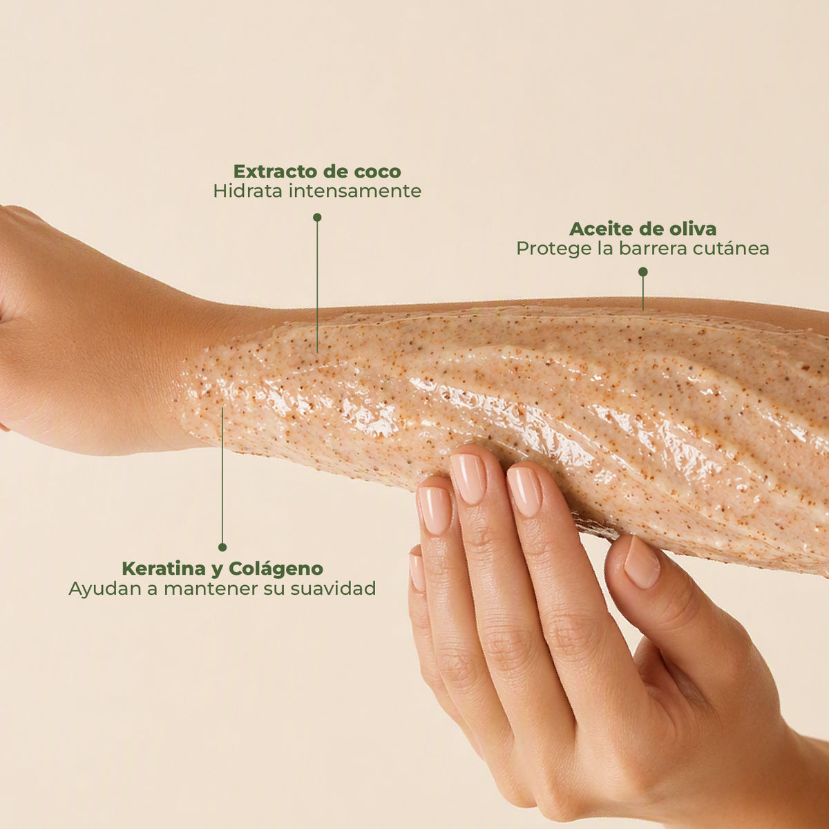 EXFOLIANTE DE COCO Y ACEITE DE OLIVA