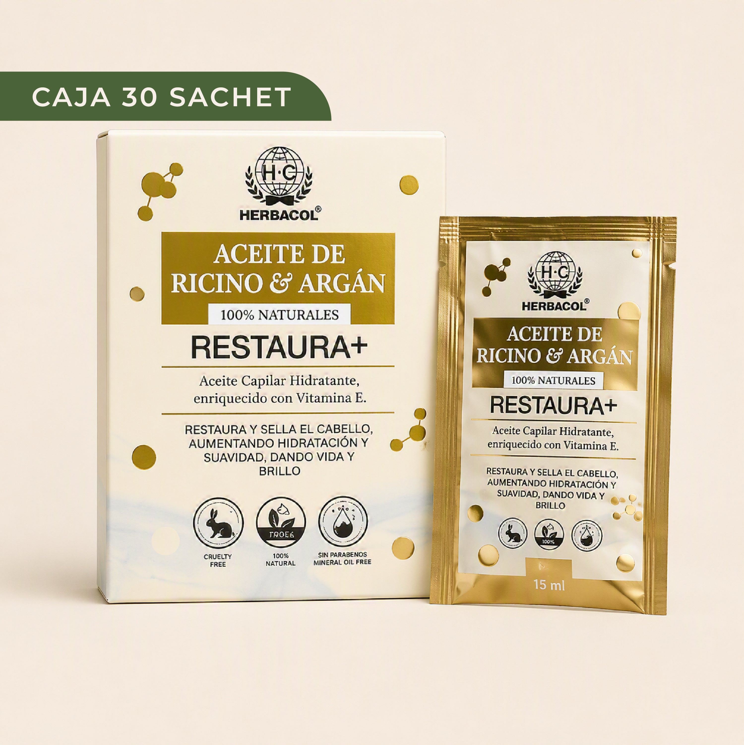 ACEITE DE RICINO Y ARGÁN RESTAURA+