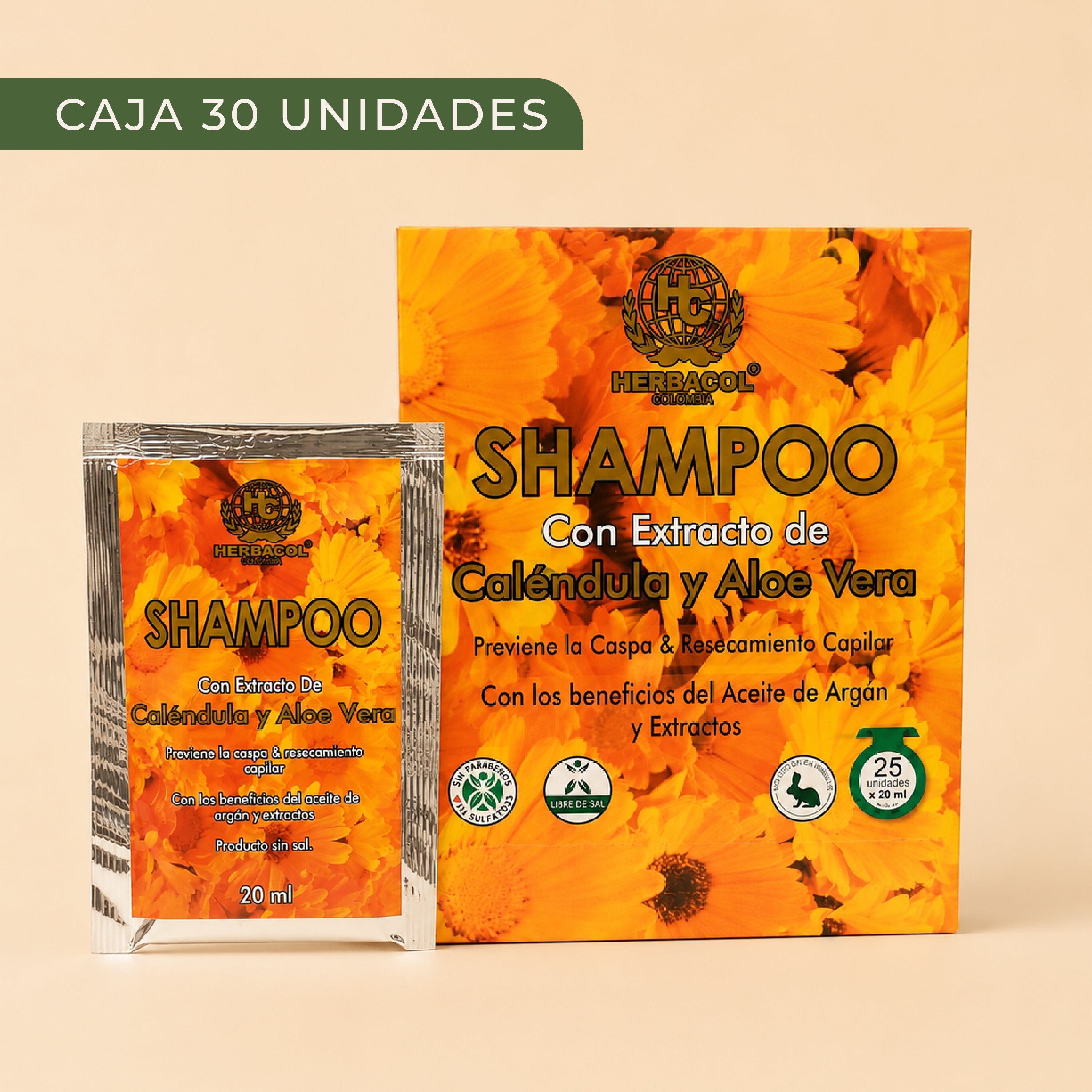SHAMPOO DE CALÉNDULA Y ALOE VERA