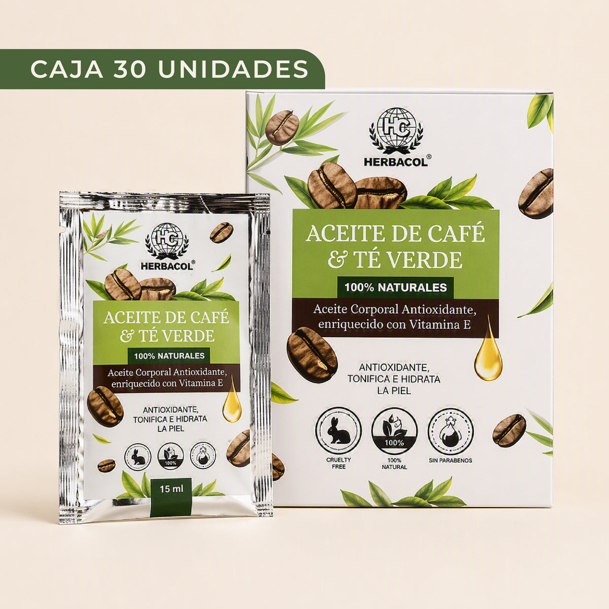 ACEITE DE CAFÉ Y TÉ VERDE