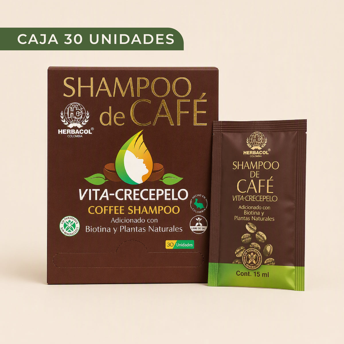 SHAMPOO DE CAFÉ VITA-CRECEPELO