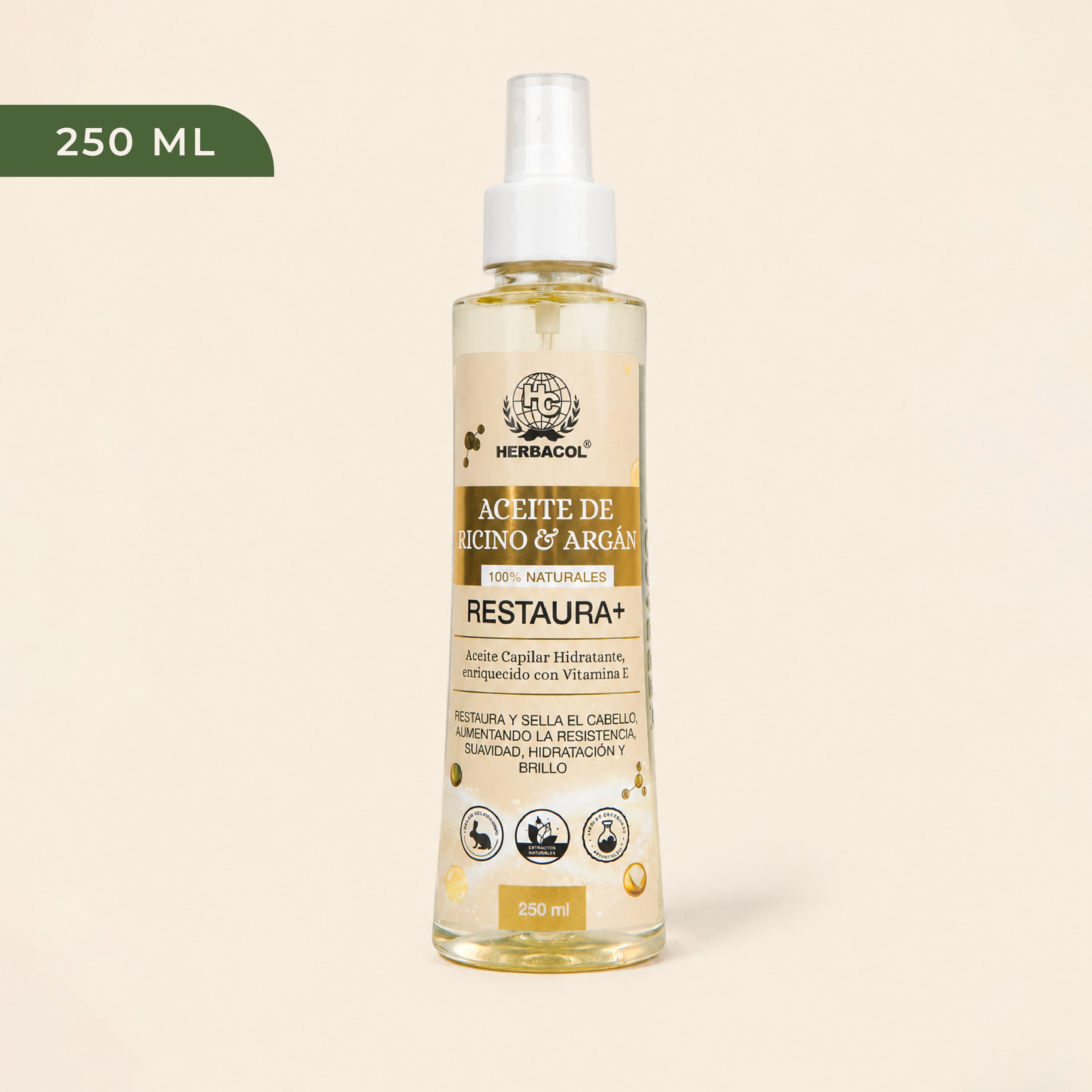 ACEITE DE RICINO Y ARGÁN RESTAURA+