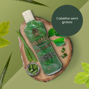 SHAMPOO DE ORTIGA Y ALOE VERA