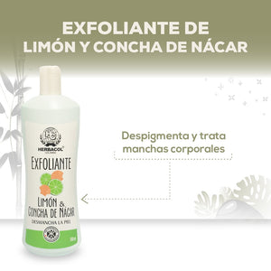 EXFOLIANTE DE LIMÓN Y CONCHA DE NÁCAR