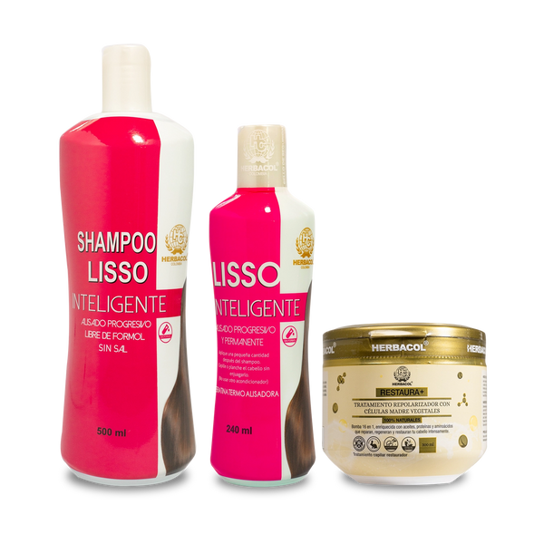 Kit ALISADO PROGRESIVO Control de Frizz y Brillo – HERBACOL